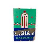 Indian Gasoline Porcelain Pump Plate