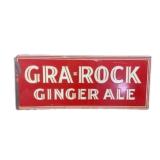 Gra-Rock Ginger Ale Embossed Metal Sign