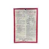 Silent Automatic Oil Burner Metal Instruction Sign