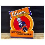 Edison Spark Plugs Powder Coated Porcelain Sign