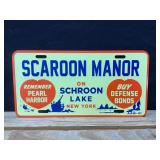Scaroon Manor License Plate