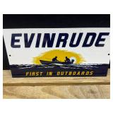 Evinrude Powder Coated Porcelain Sign