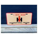 International Harvester License Plate