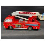 Yonezawa Japan Tin Litho Snorkel Fire Truck