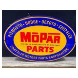 MoPar Parts Powder Coated Porcelain Sign