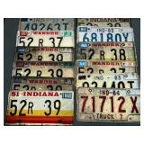 Indiana License Plates 1980ï¿½s