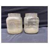 Glass Jars lot of 2