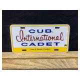 International Cub Cadet License Plate