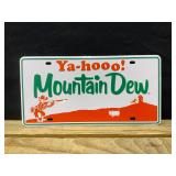 Mountain Dew License Plate
