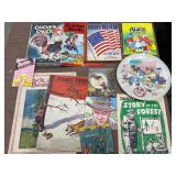 Vintage Childrenï¿½s Books & Walt Disney Plate