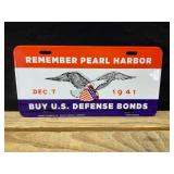 Remember Pearl Harbor License Plate