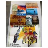 Motorcycle, Snowmobile, Fishing Advertising