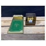 Vintage Perpetual Desk Calendar &IH Flip Calendar