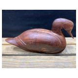 Hand Carved Wooden Duck