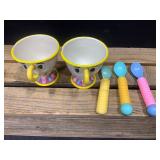 Walt Disney Beauty & Beast Tea Cups/Spoons