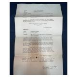U.S. Naval Air Base Letter December 9 1945