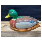 Papier-mï¿½chï¿½ Painted Duck Decoy