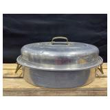 Mirror Aluminum Roaster Pan with Lid