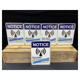 Notice Radio-Frequency Metal Sign Sealed (5)