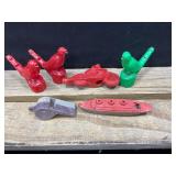 Vintage Plastic Whistles