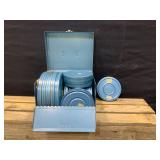 Blue Metal Case with Kmart 8mm Film Reels