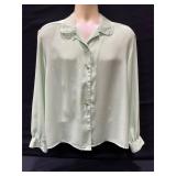 Sage Green Long Sleeve Blouse