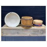 Meadow Gold, Firkin Bucket, Enamelware