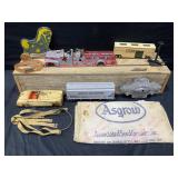 Vintage Toys, Asgrow Seed Sack, Backplate, Collar