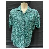 Short Sleeves Button Up Blouse