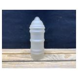 Vintage Frosted Ribbed Glass Lamp Chimney Shade