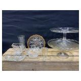 Anchor Hocking Bowl, Cake Plates, Vase
