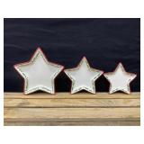 Poinsettia Star-Shaped Plates