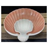 Fitz & Floyd Coquille Scallop Chip & Dip Set