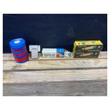 Film Reels, 8mm Film Splicer, Projector Lamps (3)