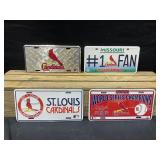 Saint Louis Cardinals Novelty License Plates (4)