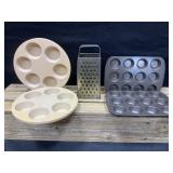 Muffin/Cupcake Tin & Metal Grater