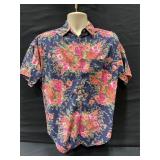 Floral Button Up Short Sleeve Blouse