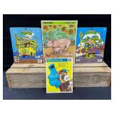 TMNT, Sesame Street, and Pig Puzzles (4)