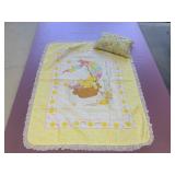 Vintage Care Bear Quilt and PIllow