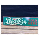 Pepsi-Cola Metal Embossed Sign