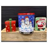 Christmas Tins & Ceramic Present