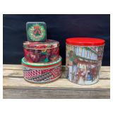Vintage Christmas Tins
