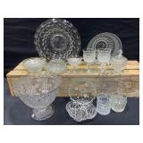 Punch Bowl, Sugar Dish, Goblets, Bowls