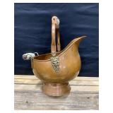 Cooper/Brass Coal Scuttle Bucket
