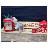 Coca-Cola Clock, Puzzle, Salt & Pepper