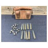 Japanese WWII Leather Arisaka Rifle Ammo Pouch