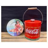Coca-Cola Ice Bucket & Plate
