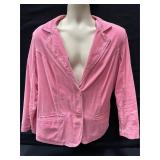 Pink Corduroy Blazer