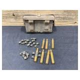Leather Ammo Pouch, Stripper Clips & Cartridges