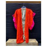 Vintage Japanese Quilted Silk Kimono Robe
